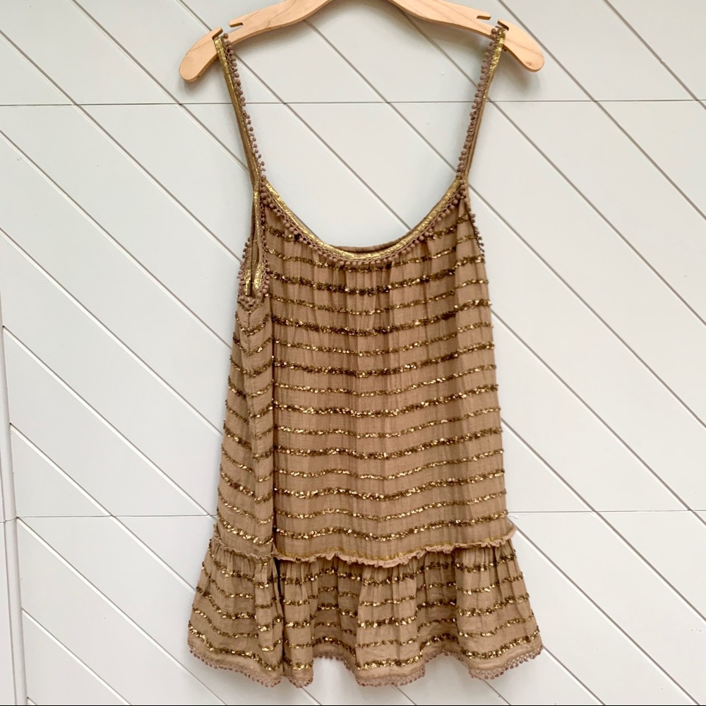 Calypso St. Barth Sequin Tiered Top